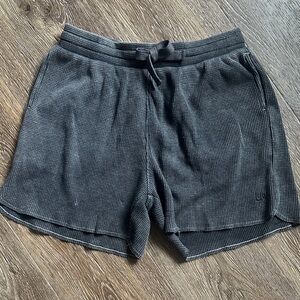 Gray Textured Shorts
